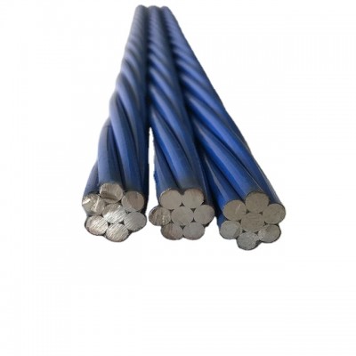 Individual epoxy coated wire prestressing steel strand